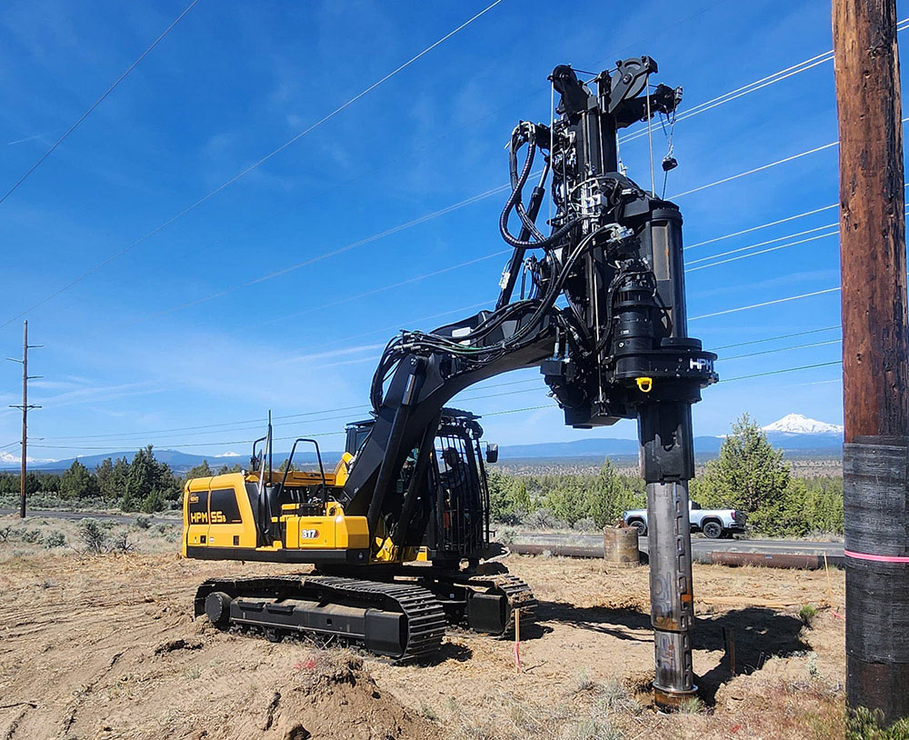 Drilling Foundations for Powerlines