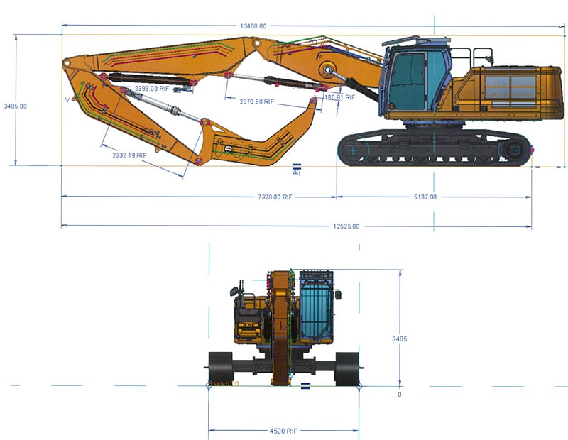 High Reach Pile Driver