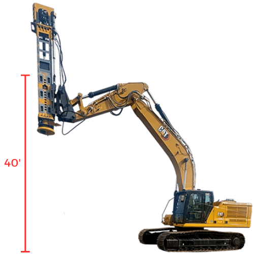 Movax Pile Hammer DH45 40 Foot piles