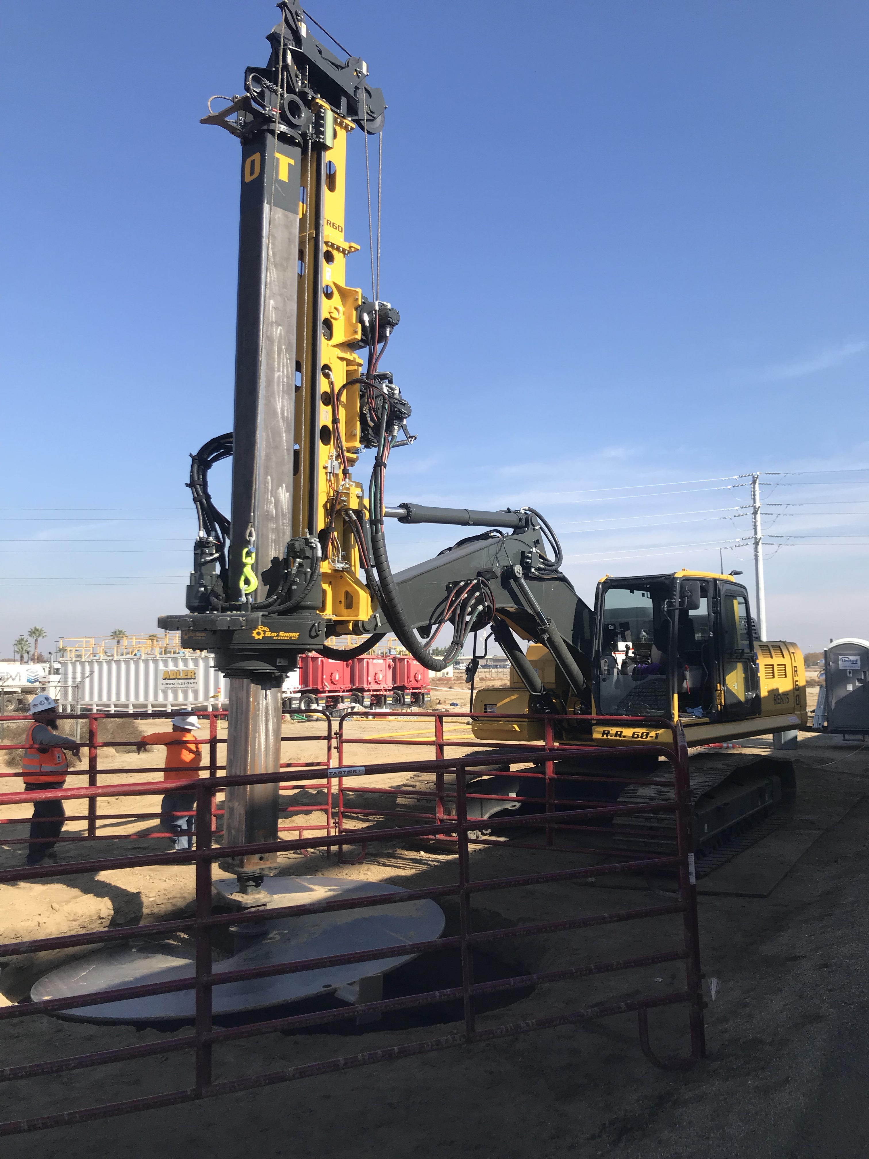 EXCAVATOR MOUNTED DRILL RIG - TR60 WITH AN 11FT AUGER